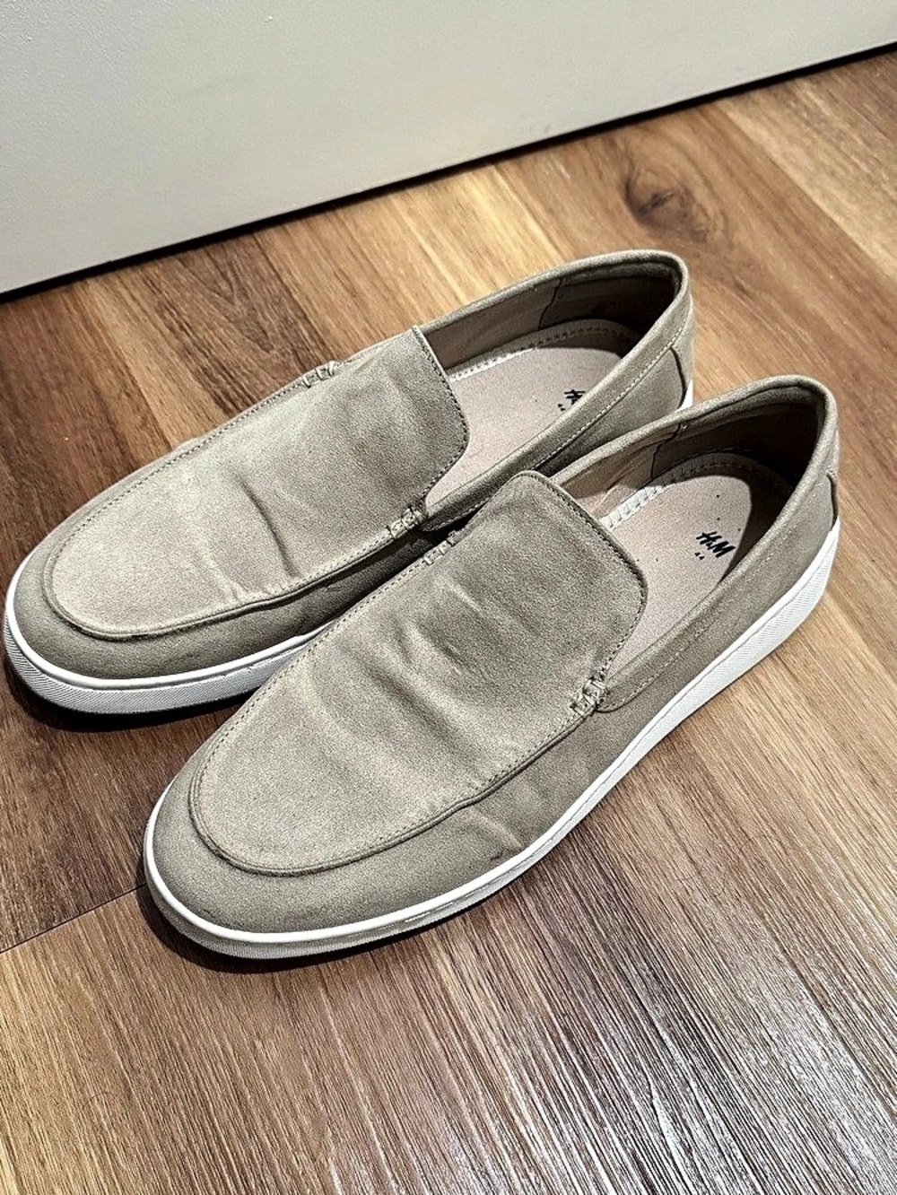 H&M Men's Slip-On Sneakers Gray EU 44 / US 10.5